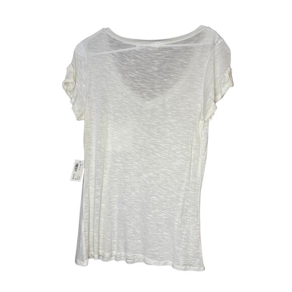 Mod rolled up white t shirt size medium - Picture 7 of 7